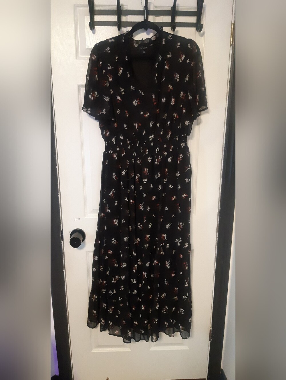 torrid Black Dress with Subtle Orange Accents